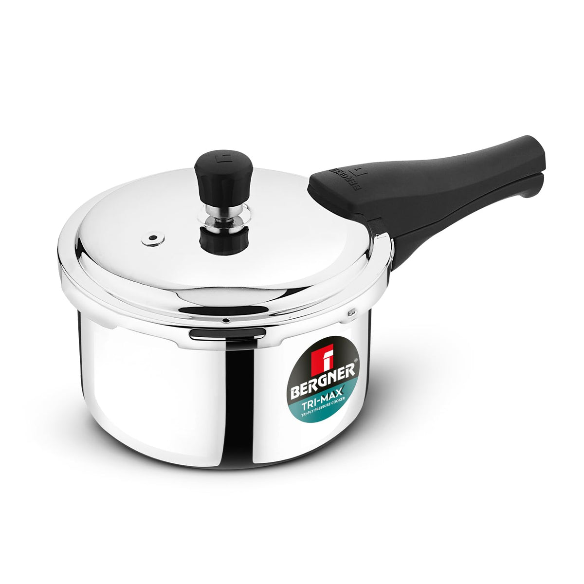 Bergner Junior Trimax Triply Pressure Cooker | 1.5 Litre | Measuring Scale Inside