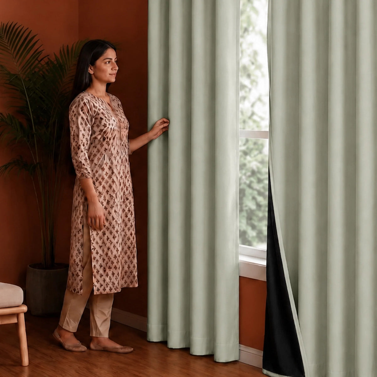 Fort Essential - Black Backing Blackout Curtain-5