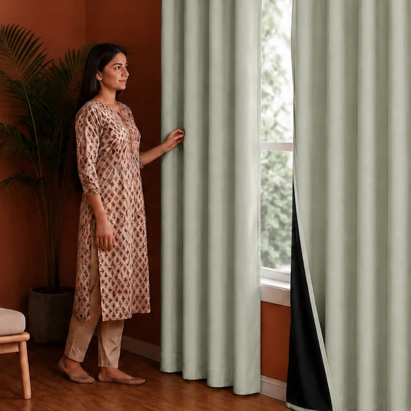 Fort Essential - Black Backing Blackout Curtain-5