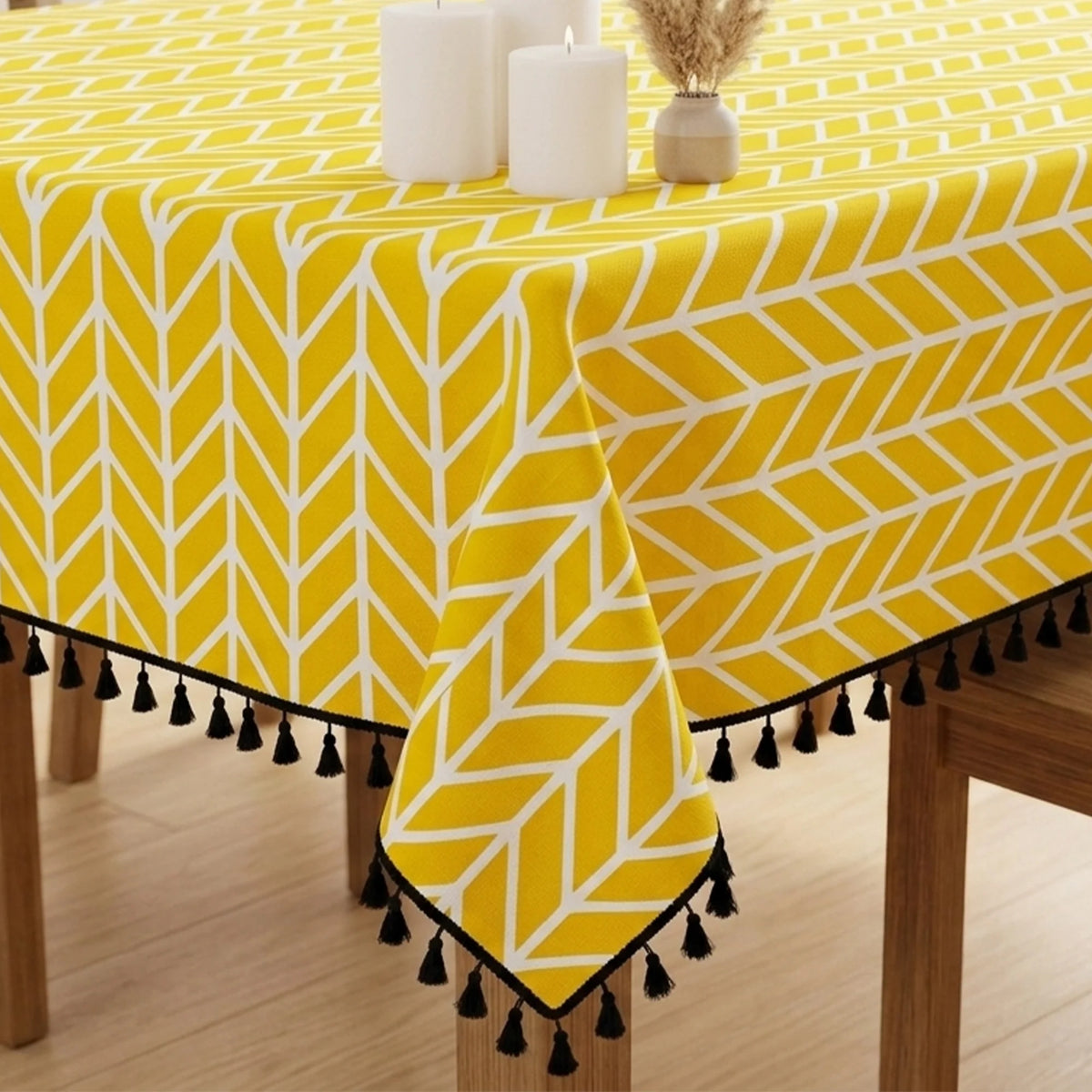 Imprimer Handpicked Aztec - Table Cover (Yellow)-5