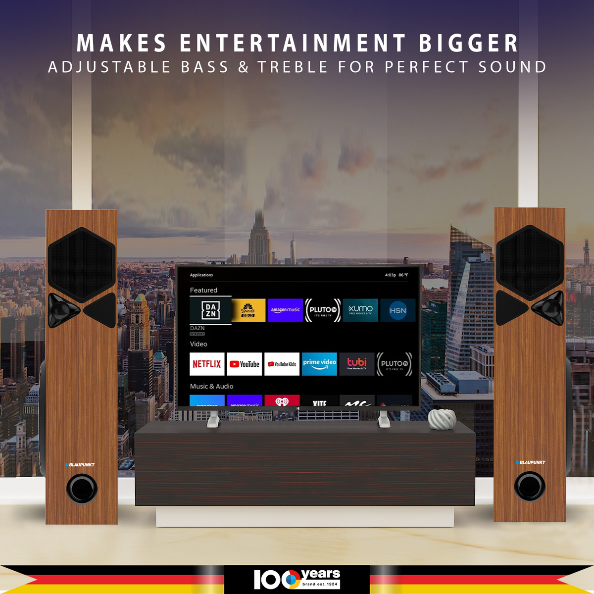 ROCK & ROLL TSP Tower Speakers Brown-5