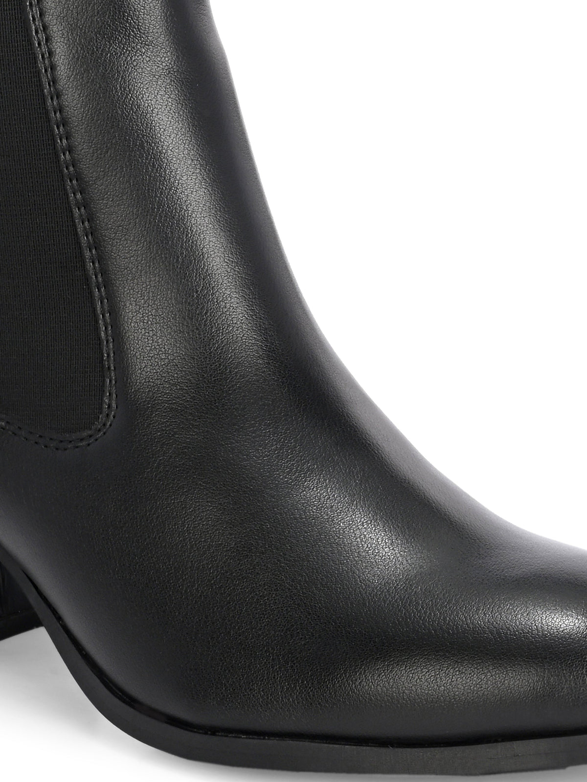 EL PASO Women Faux Leather Casual Slip On Boots-7