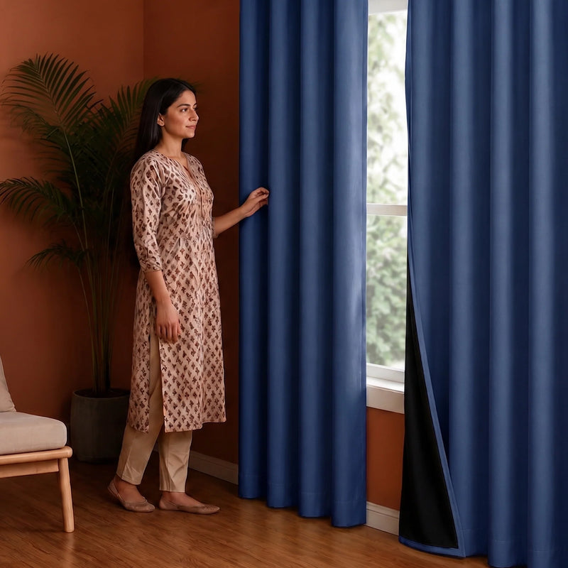Fort Essential - Black Backing Blackout Curtain-5