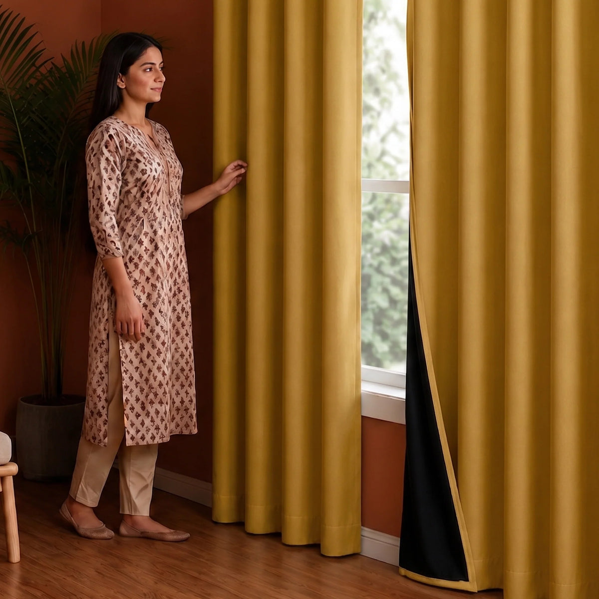 Fort Essential - Black Backing Blackout Curtain-5
