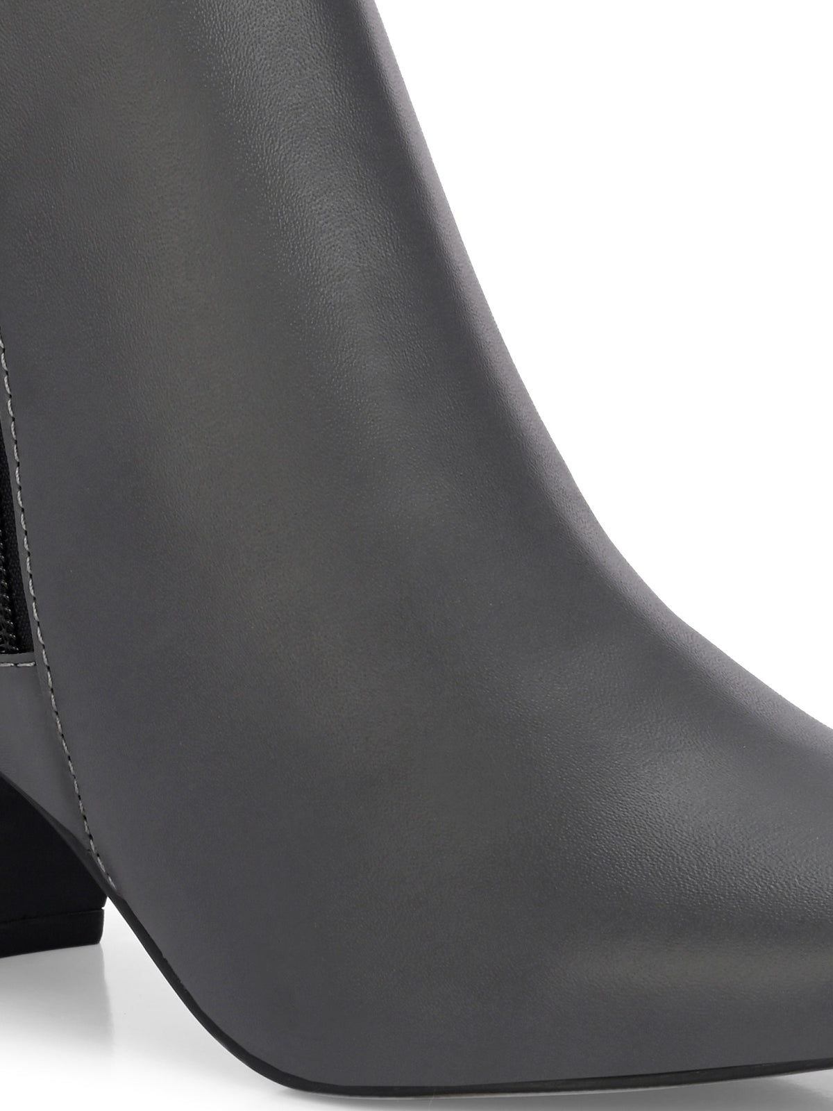 EL PASO Women Suede Faux Leather Casual Chelsea Boots-20