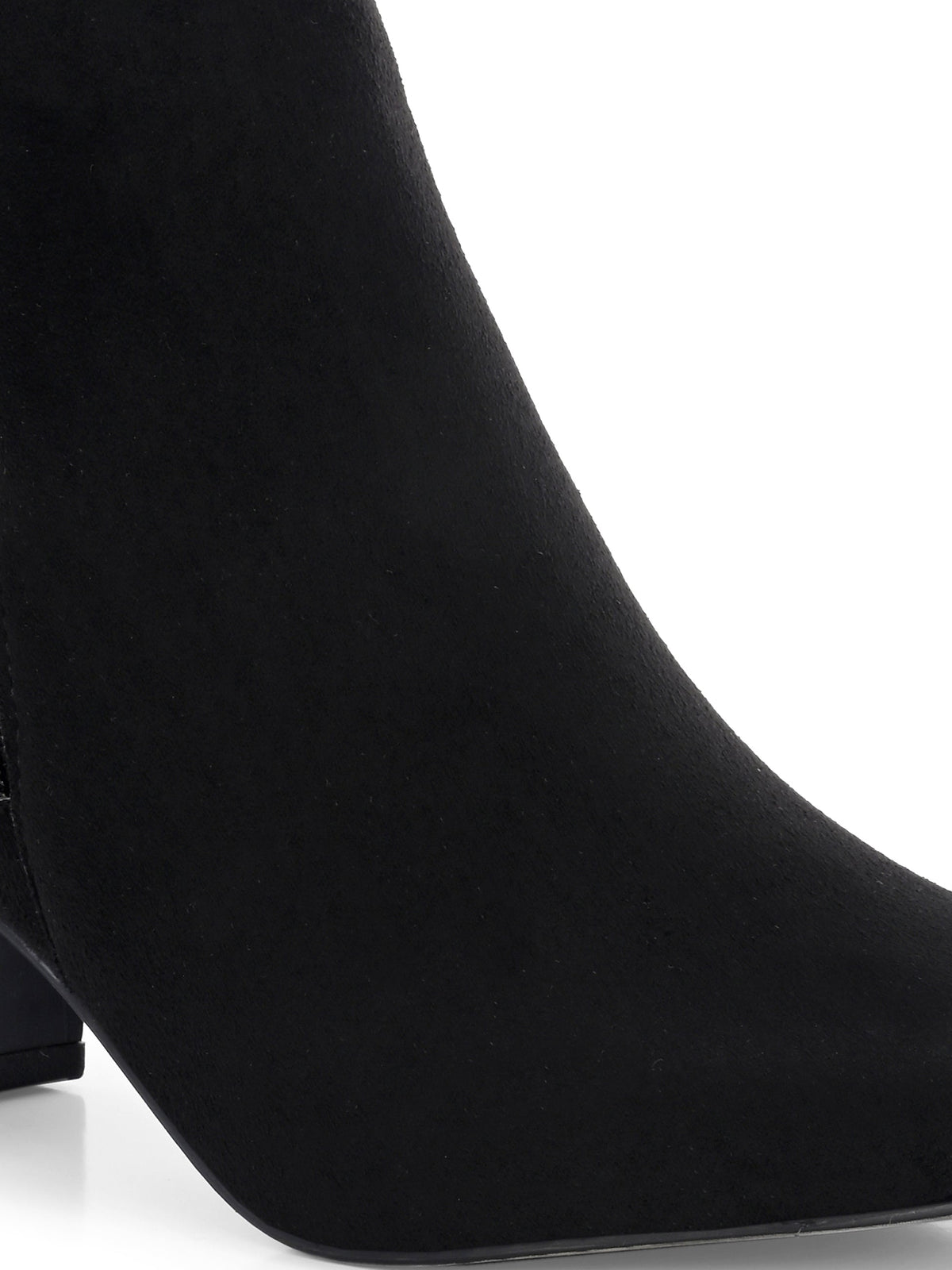 EL PASO Women Suede Faux Leather Casual Chelsea Boots-5