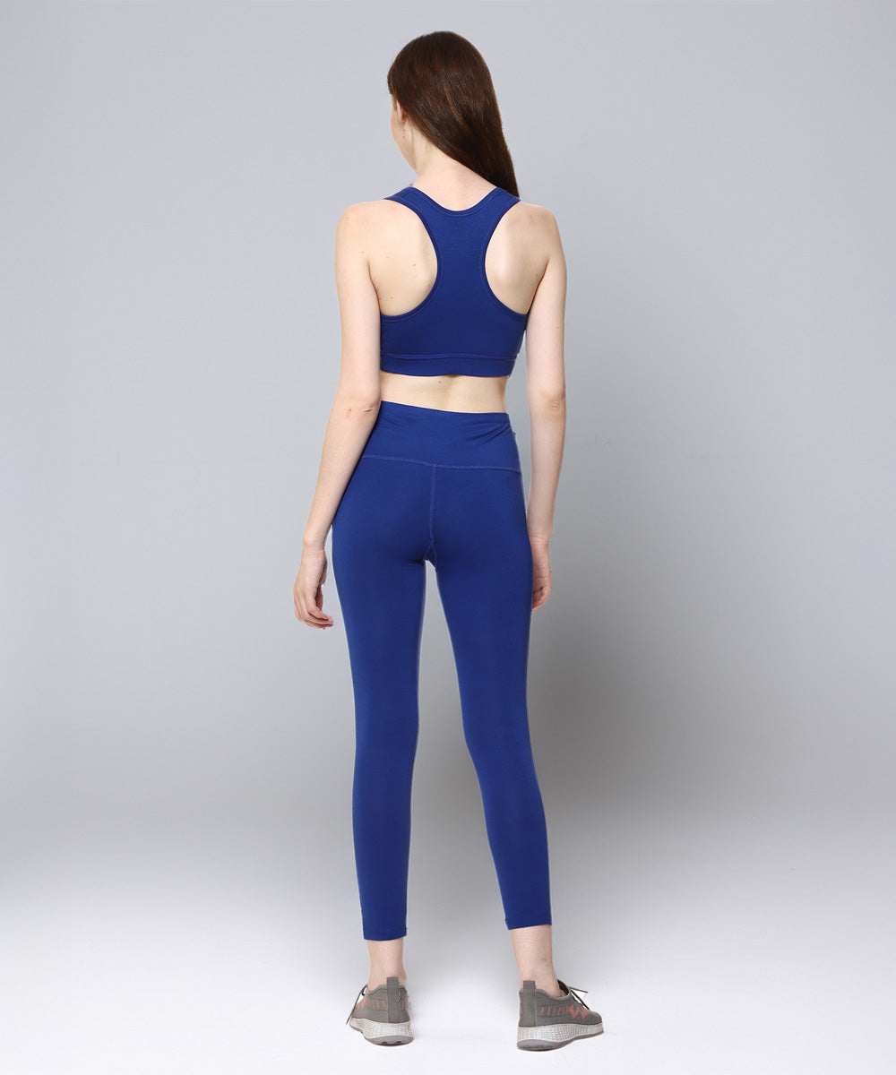 Naturefab Women's Bamboo Sports Bra Blue-5
