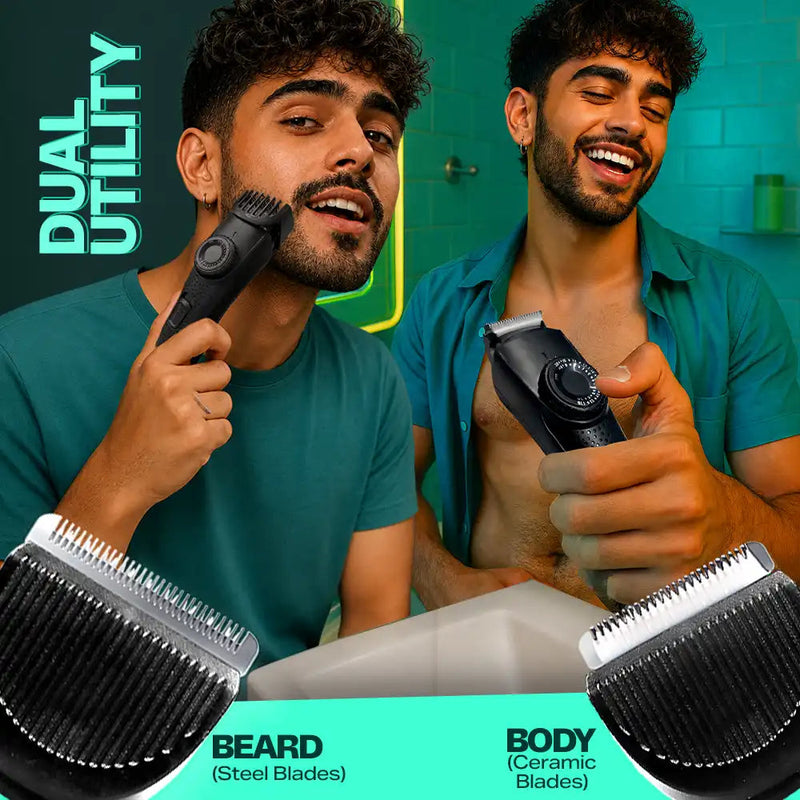 BOMBAY SHAVING COMPANY ALL ROUNDER 2 IN 1 BEARD AND BODY TRIMMER