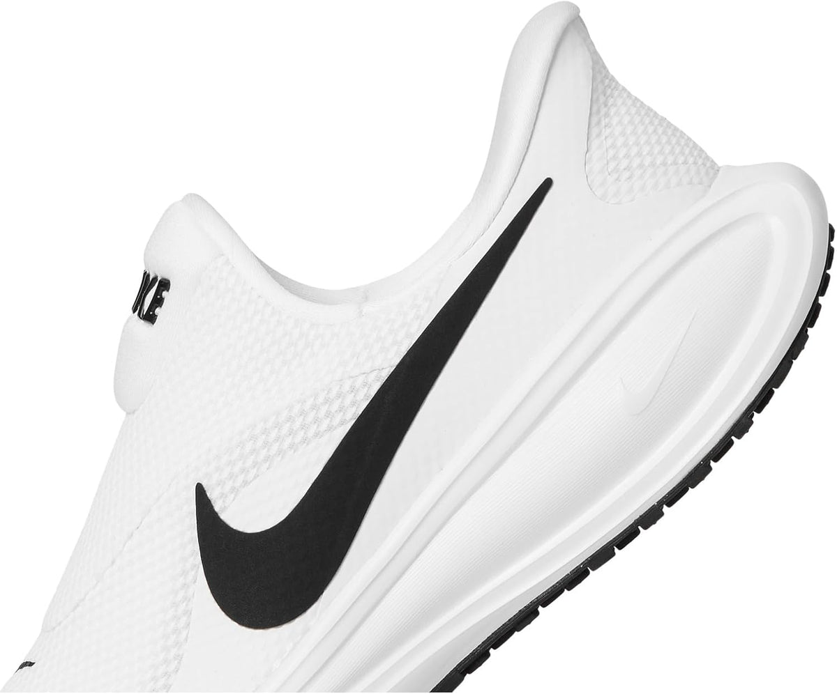 Nike Revolution 8 EasyOn Running Shoes - WHITE/BLACK-WOLF GREY