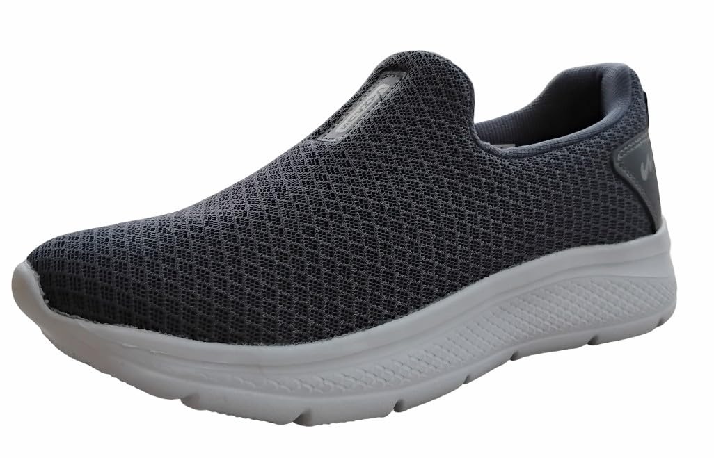 Campus Oxyfit Advance Men's Slip-On Walking Shoes - Dark Grey