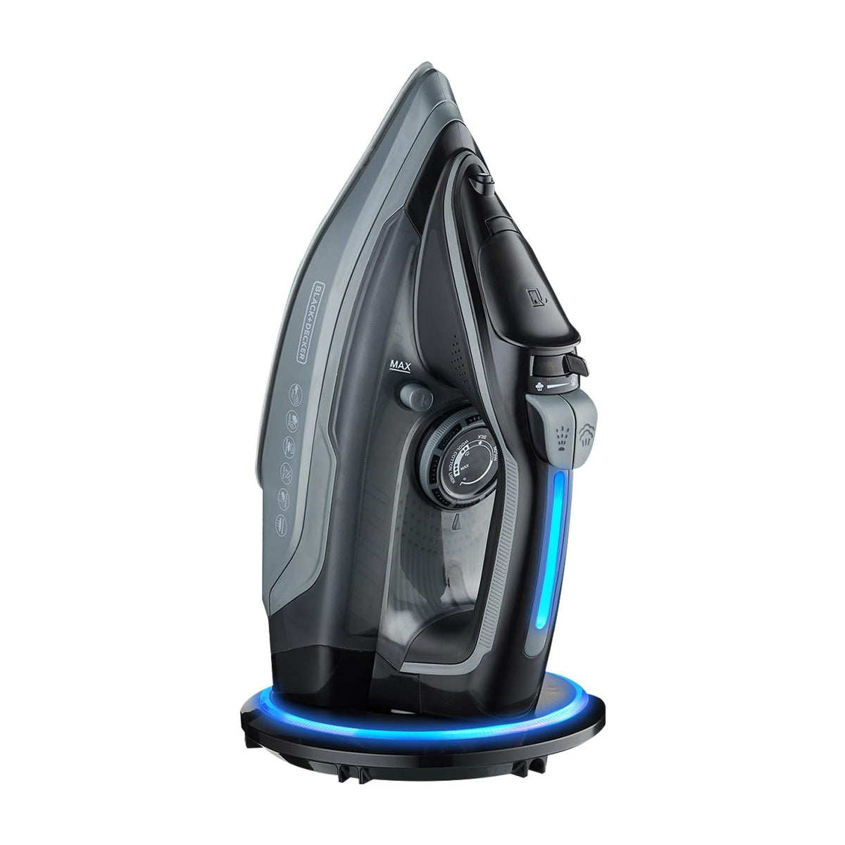 Black+Decker 2600-Watt Cordless Steam Iron Press | Black+Grey | Auto-shut off