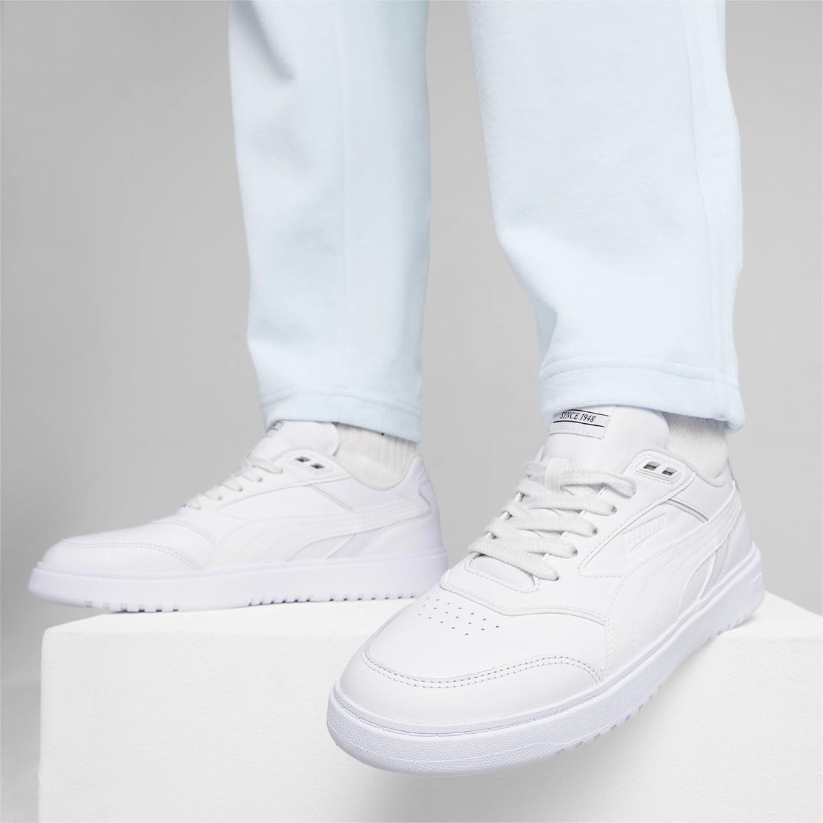 PUMA Doublecourt Sneakers - White-Cool Light Gray