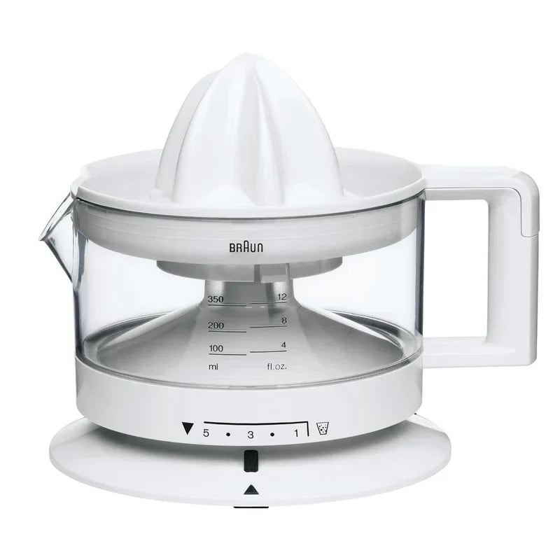 Braun Citrus Juicer | Automatic | White | 20 Watts | 350 ml | CJ-3000WH