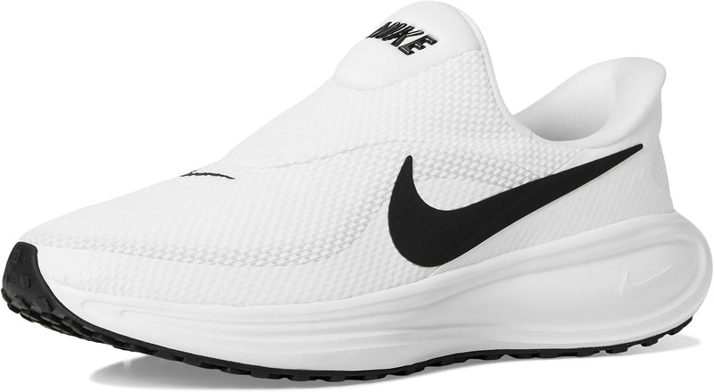 Nike Revolution 8 EasyOn Running Shoes - WHITE/BLACK-WOLF GREY