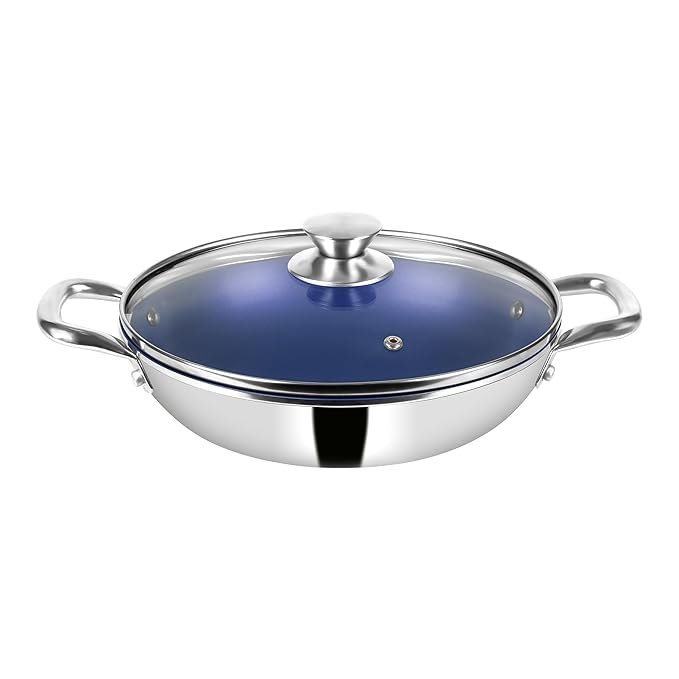 PIGEON CERRASTEEL SS CLAD CERAMIC KADAI 240