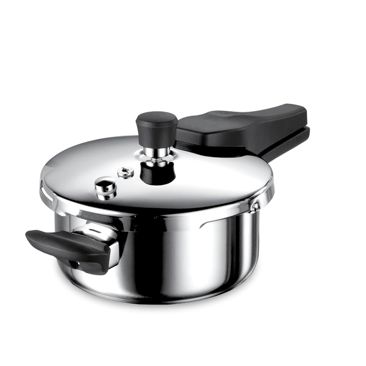 Tramontina Tri-Ply Stainless Steel Pressure Cooker | 2 Litre | Food-Grade SS304
