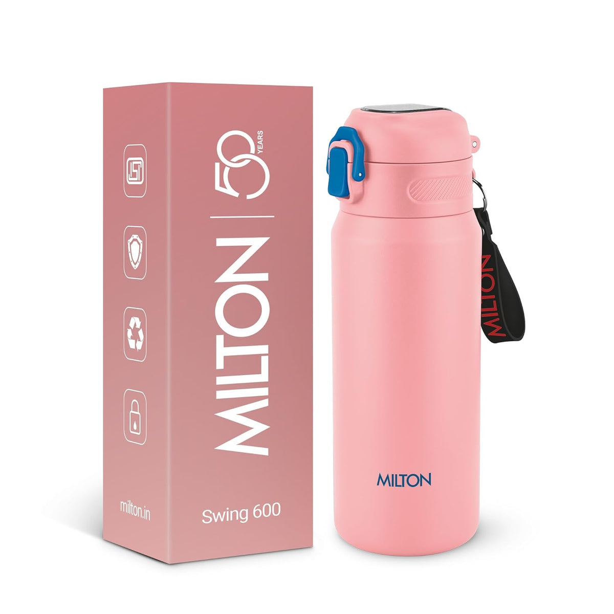 Milton Swing Stainless Steel Water Bottle | ISI Certified | Leak Proof