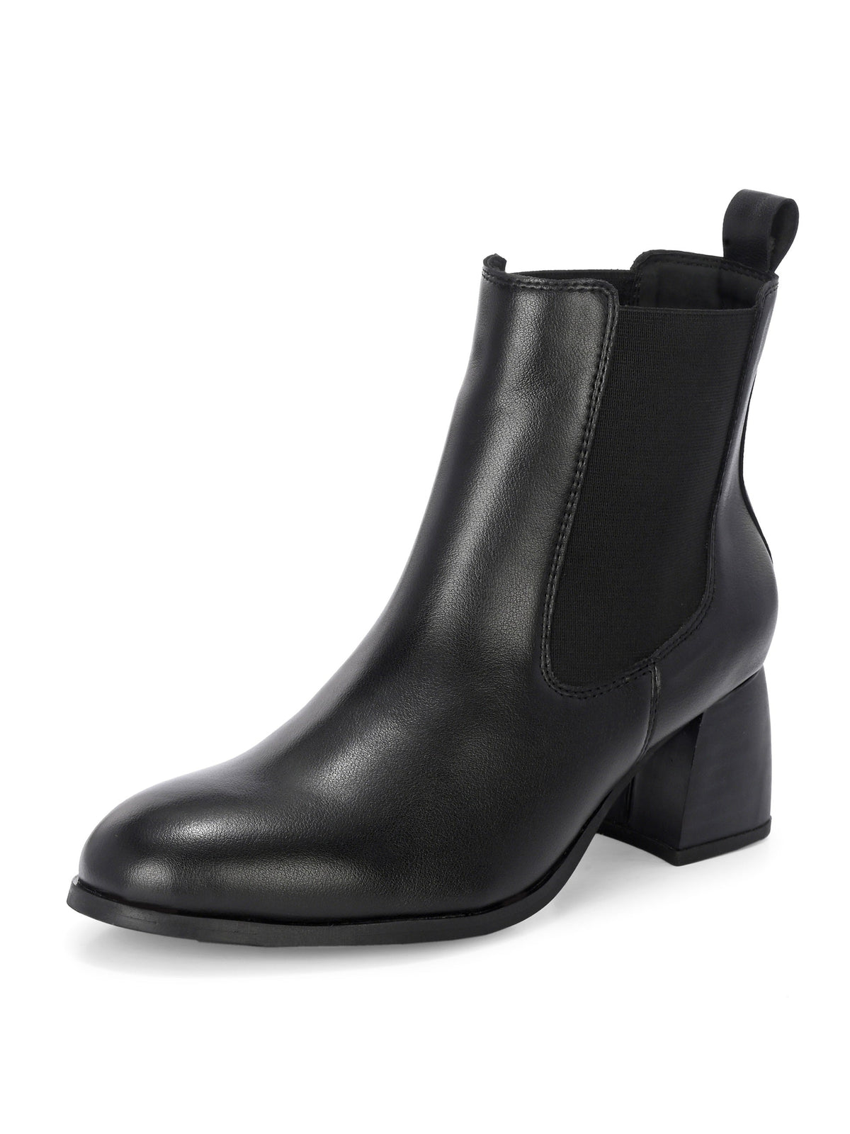 EL PASO Women Faux Leather Casual Slip On Boots-2