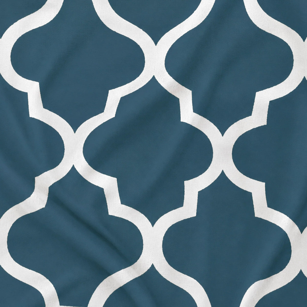 Imprimer Quatrefoil Printed Semi Blackout Curtain-6