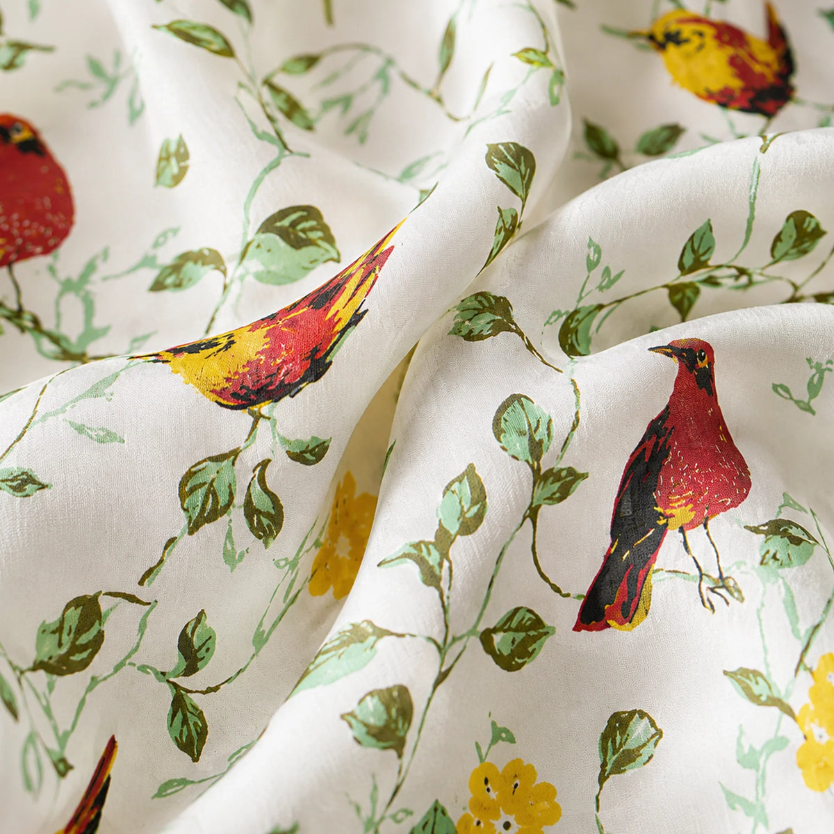 Multicolor Little Wings Rod Pocket Duck Curtain-6