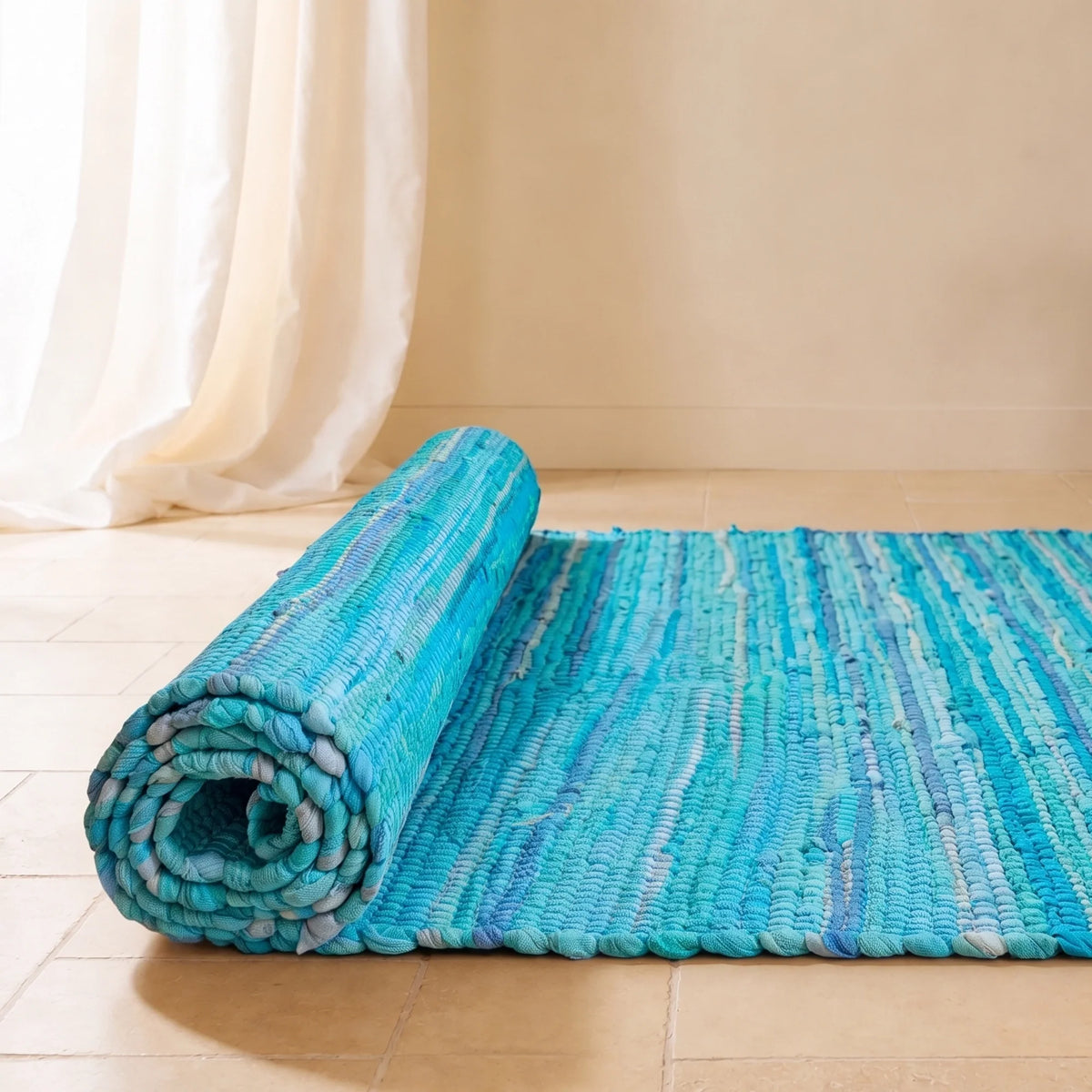 Earthology Harmony - Recycled Rug (Turquoise)-6