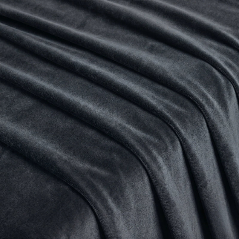Fort Royal - Rod Pocket Velvet Curtain (Grey)-6