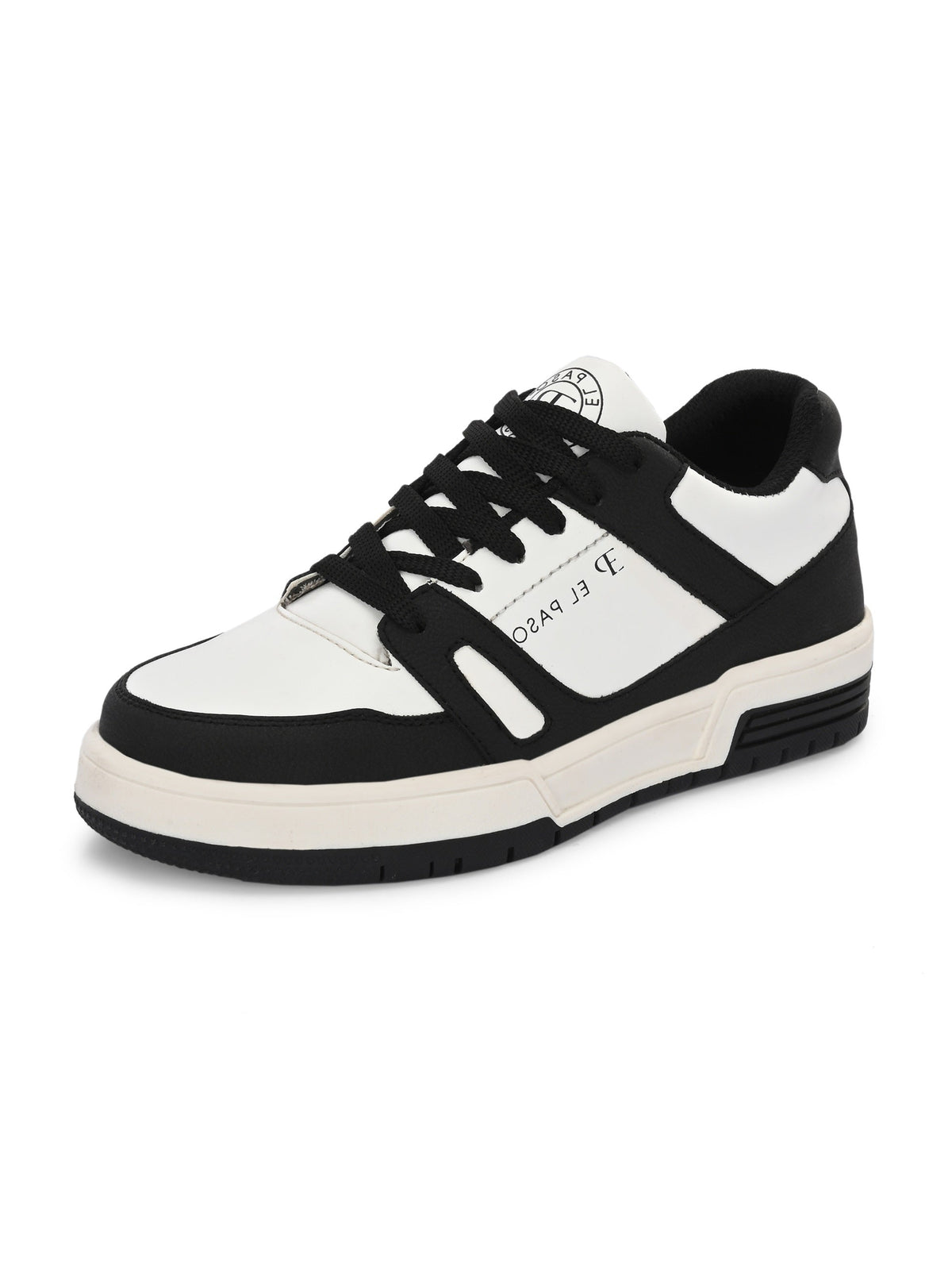 EL PASO Faux Leather Casual Shoes Lace Up Sneakers For Women-38