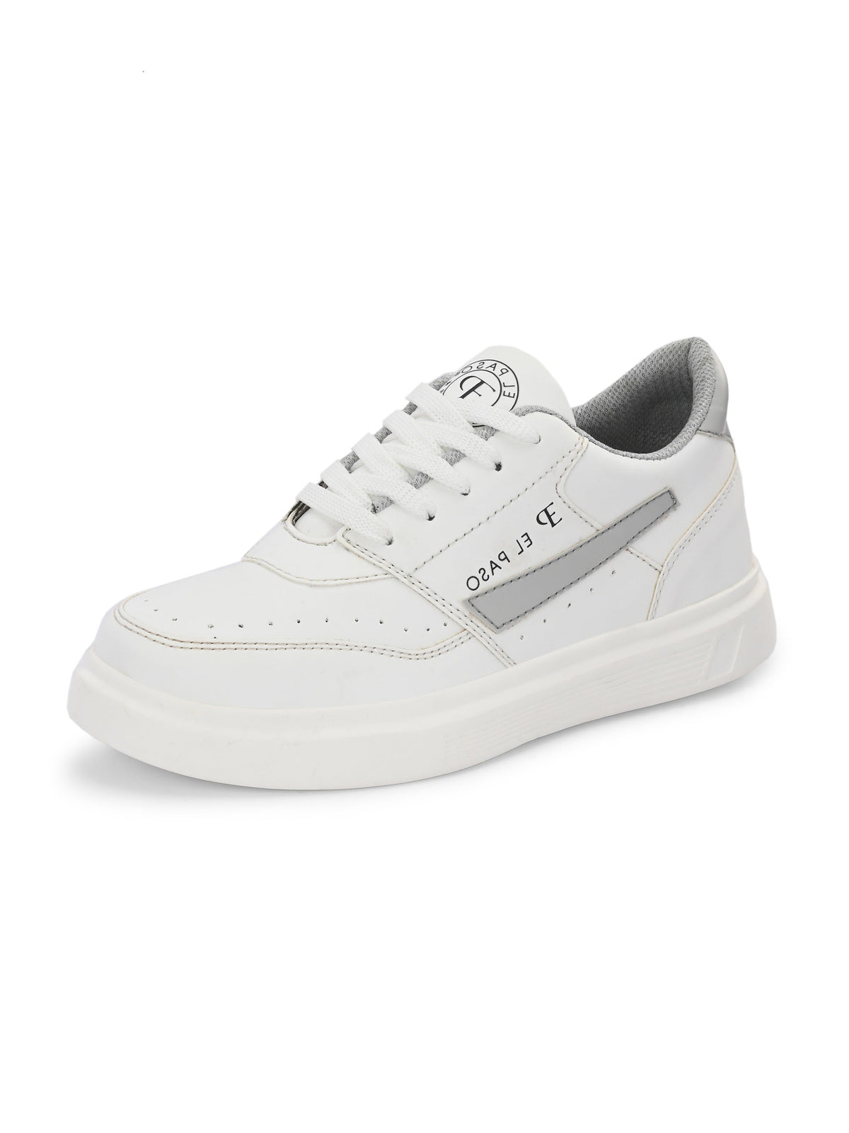 EL PASO Faux Leather Casual Lace Up Sneakers For Women-28