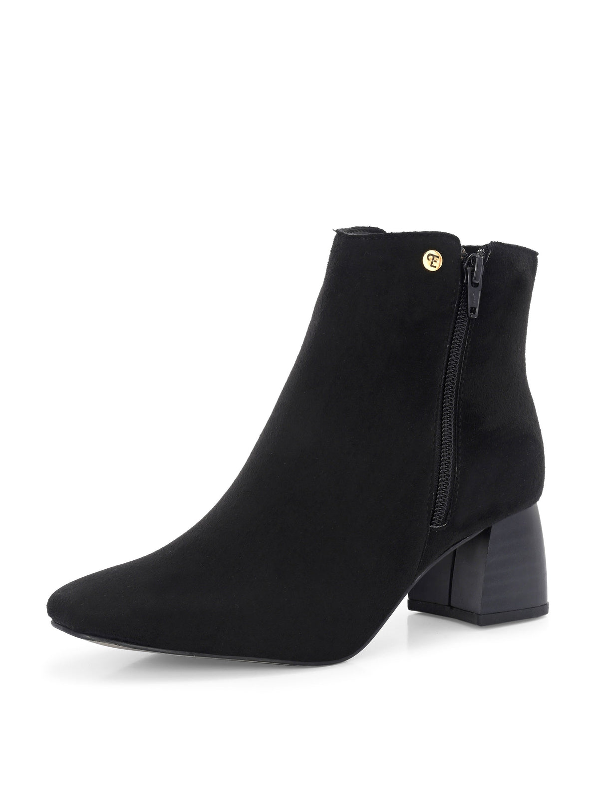 EL PASO Women Suede Faux Leather Casual Chelsea Boots-2