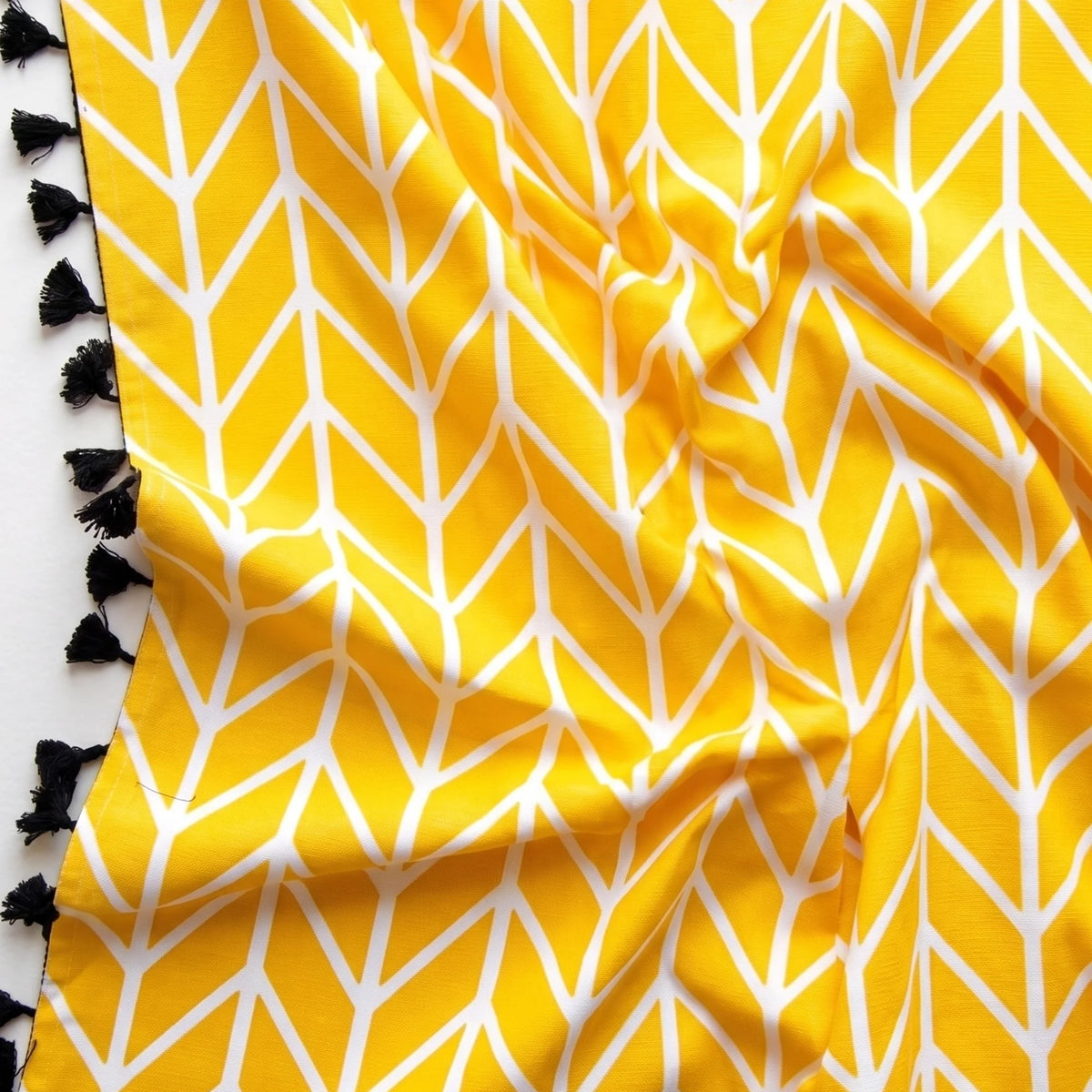 Imprimer Handpicked Aztec - Printed Semi Blackout Eyelet Curtain (Yellow)-6