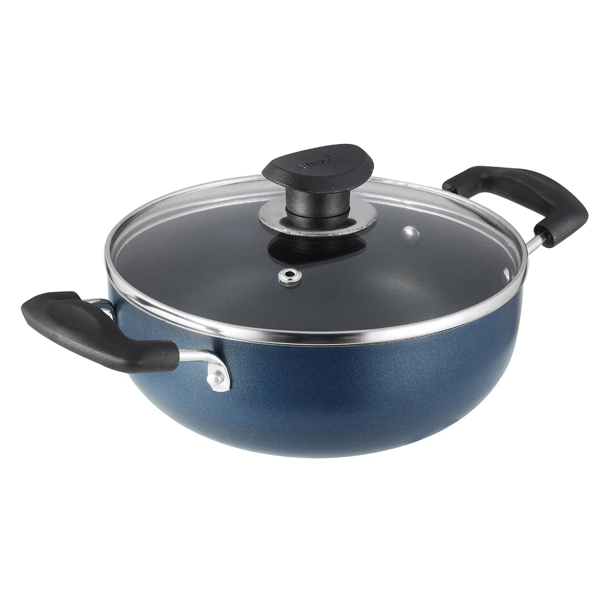 Vinod Zest Non-Stick Deep Kadai With Lid