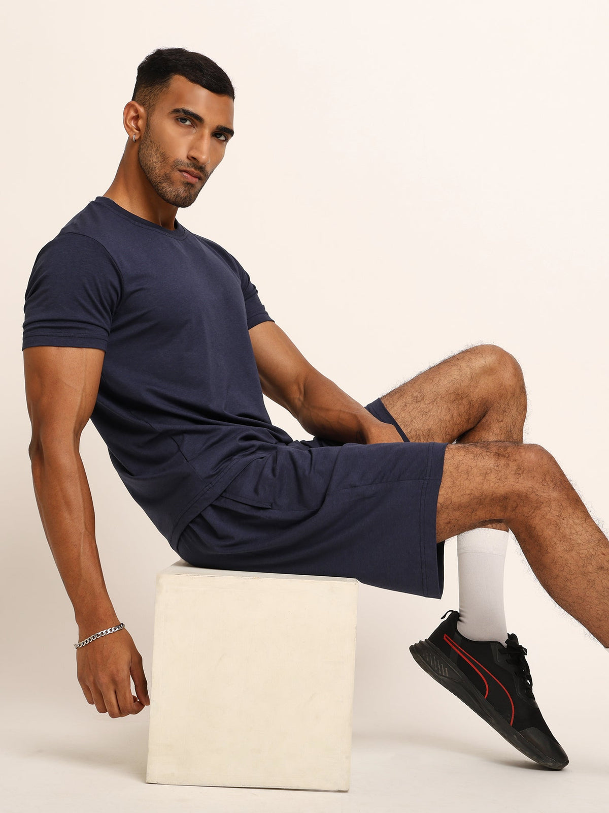 Naturefab Men's Organic Bamboo Tshirt Mood Indigo-5