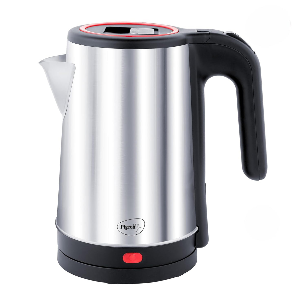 Pigeon Theros Stainless Steel Electric Kettle | 1.7 Litres | 1300 Watts | Heat Resistant Handle | Silver