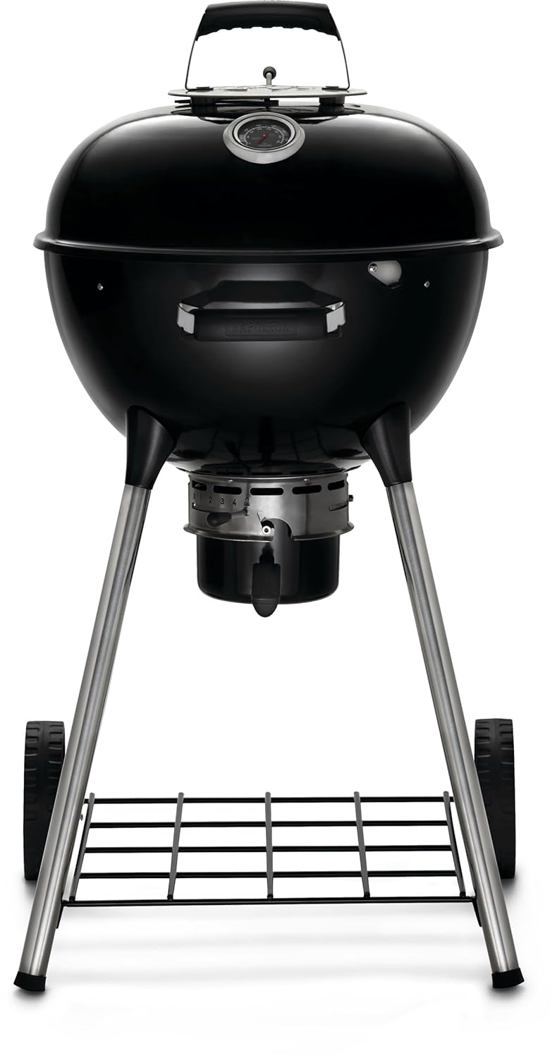 Napoleon Charcoal Kettle Grill | Black | BBQ | Temperature Control-2