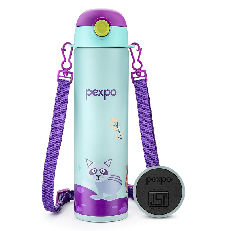 Pexpo Pixy Stainless Steel water Bottle | 500ml | Bottle for School Kids