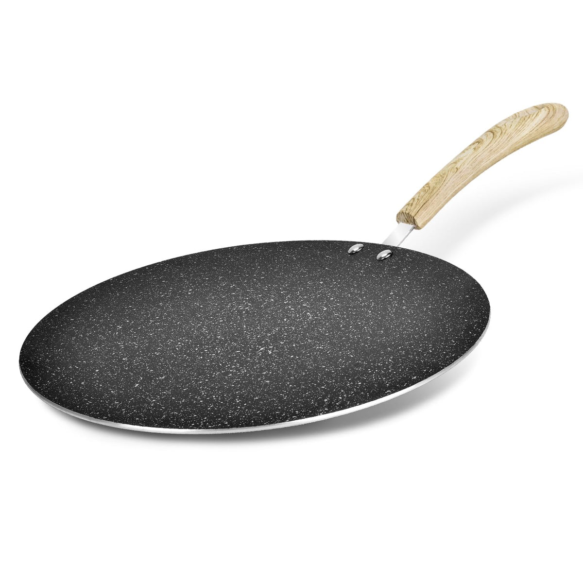 Bergner Aura | Flat Tawa | Non Stick | 28 cm | Food Safe