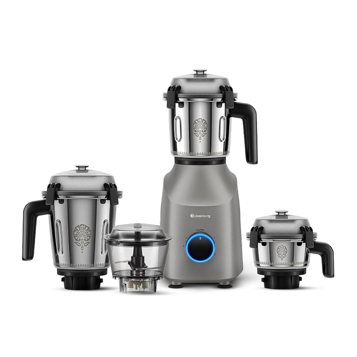 Atomberg Tavi Mixer Grinder | 4 Jars Including Chopper Jar | Unique Coarse Mode for Silbatta-Like Texture-2