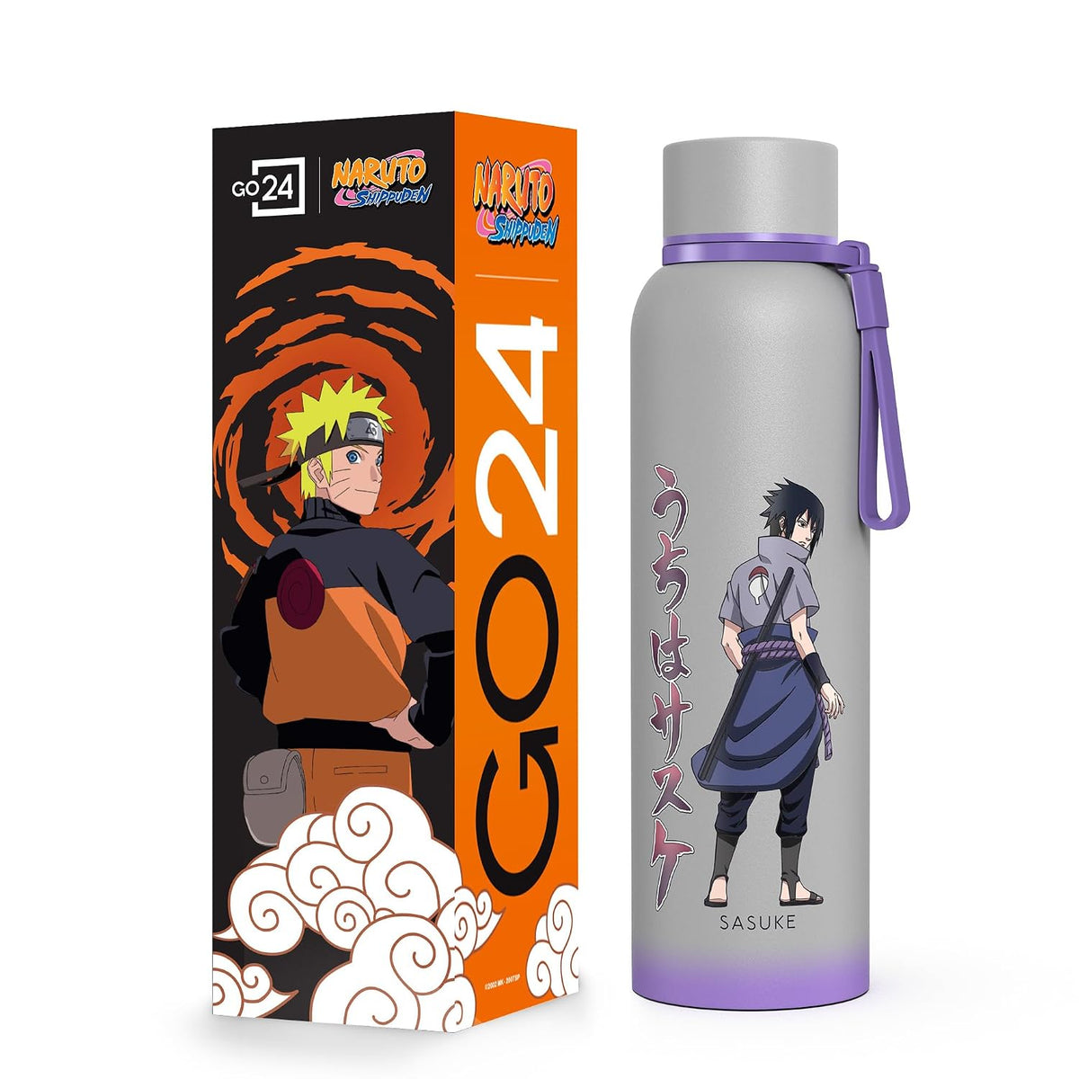 Pexpo Go24 Water Bottle | Naruto Edition | Hot & Cold Flask | Triple Wall | Leak Proof
