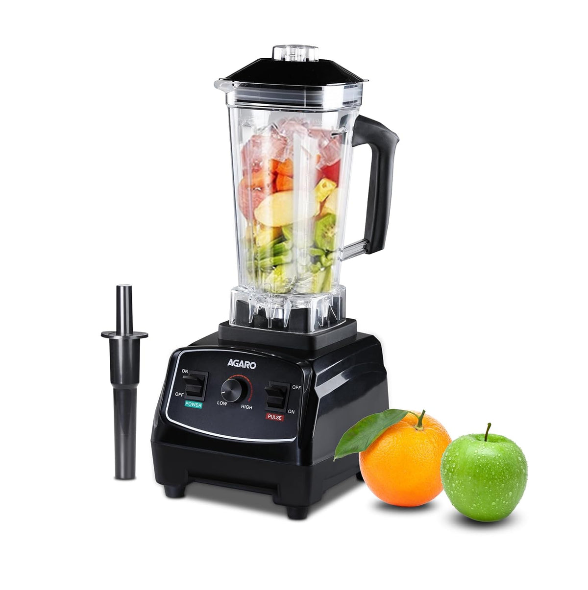 Agaro Grand Professional Blender | 2000W | 2 L | 8 Leaf SS Blade | Black