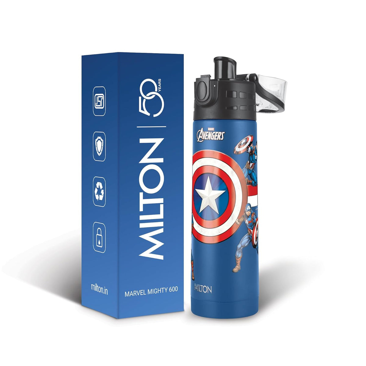Milton Marvel Mighty Thermosteel Water Bottle | Leak Proof | Ideal for School going Kids