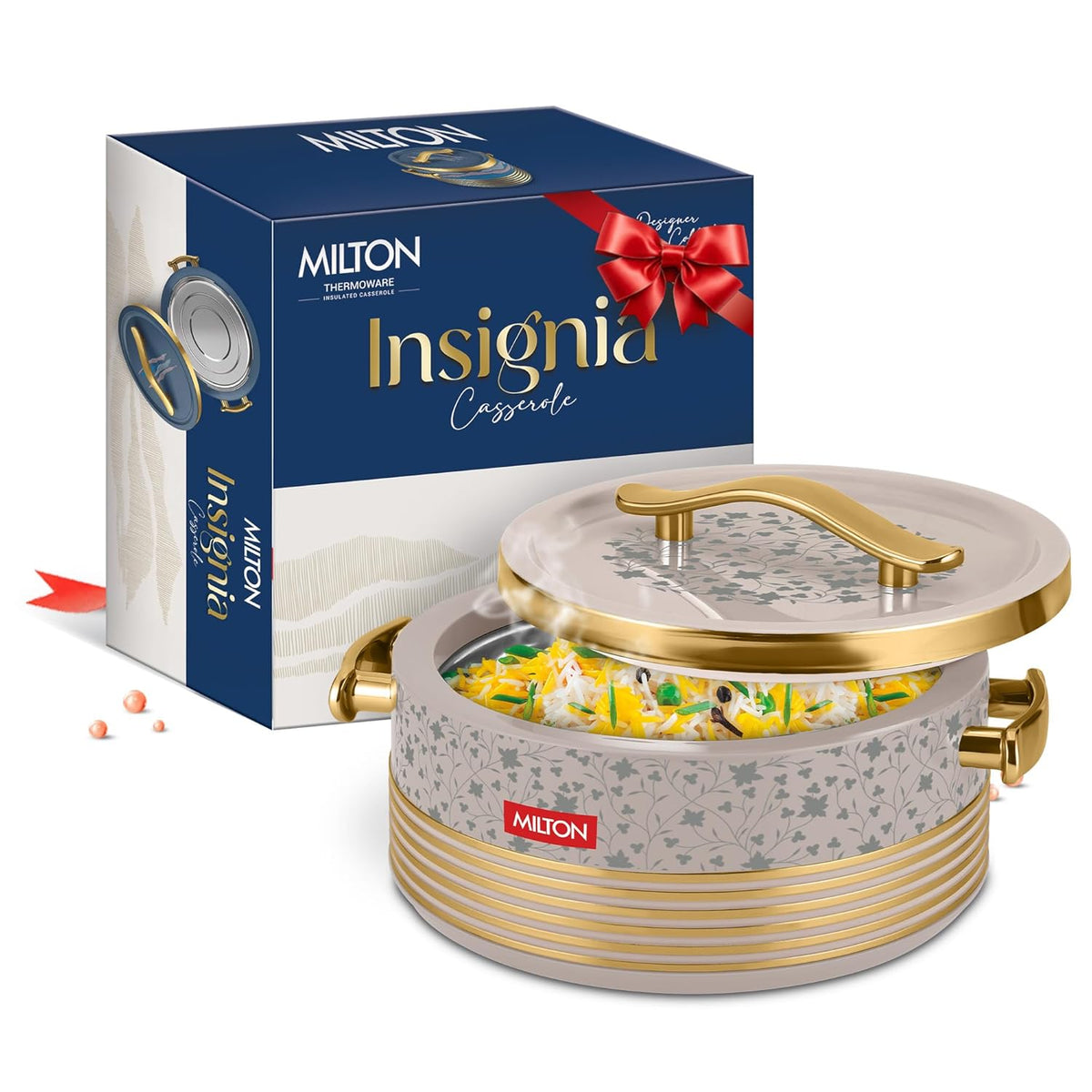 MILTON Insignia 2000 Casserole | 1900 ml | ISI Certified | Beige