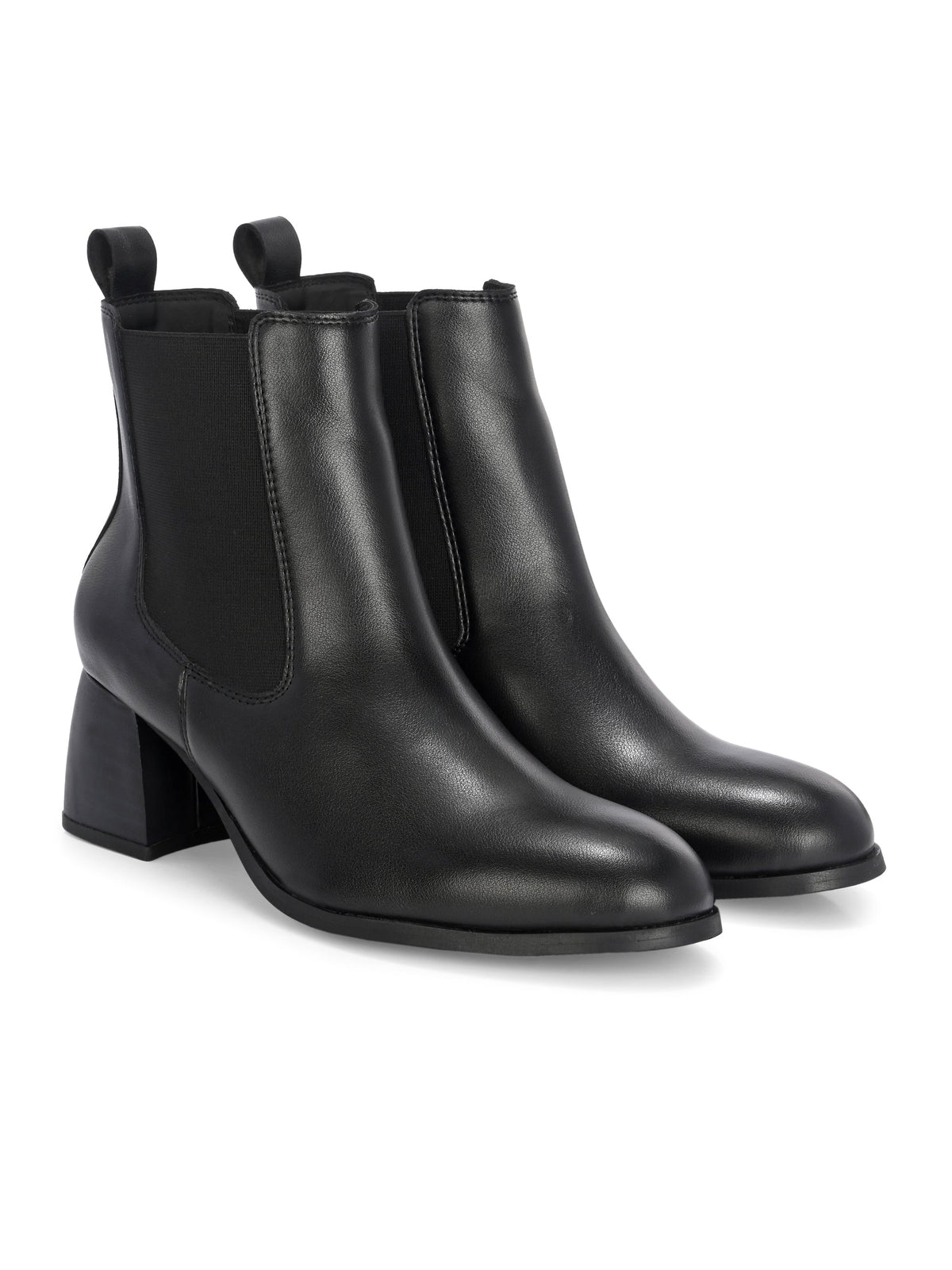 EL PASO Women Faux Leather Casual Slip On Boots-4