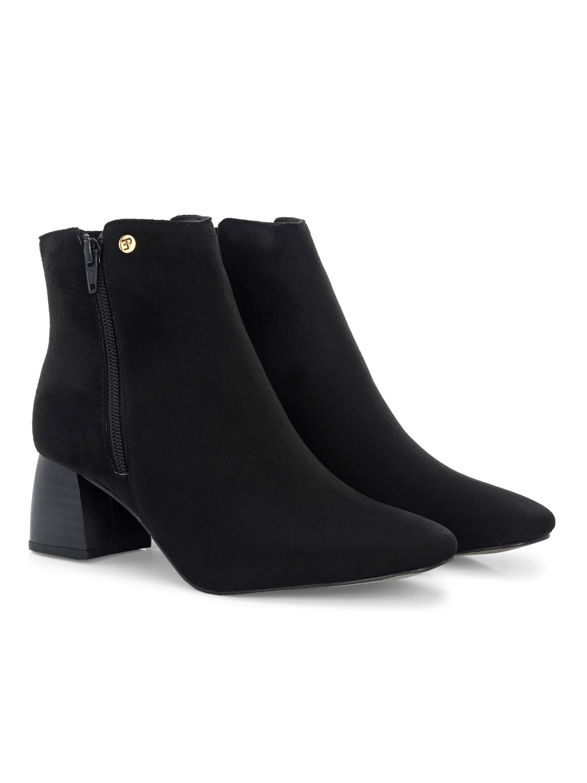 EL PASO Women Suede Faux Leather Casual Chelsea Boots-6