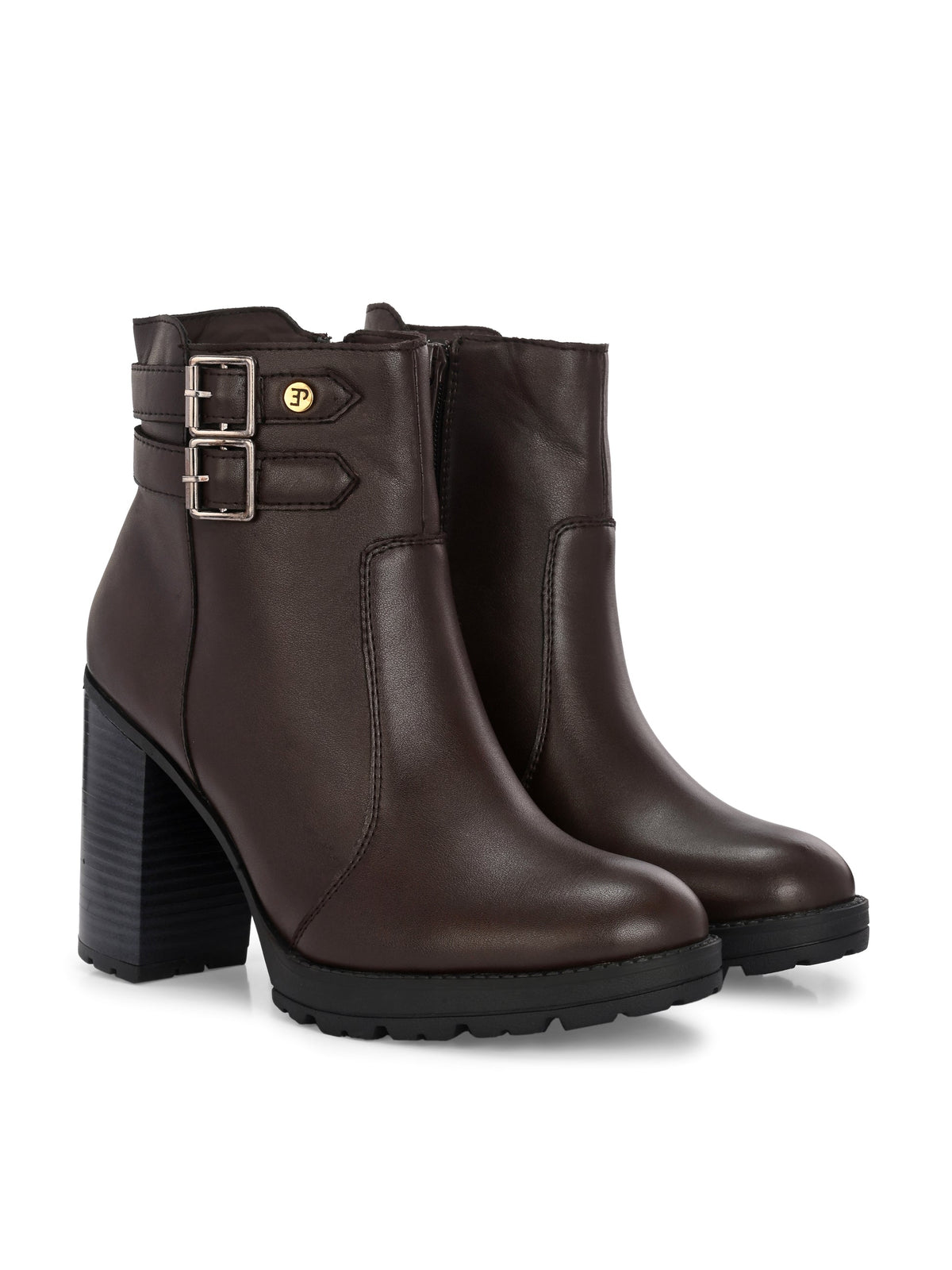 Midnight High-Heeled Ankle Boot For Women-7