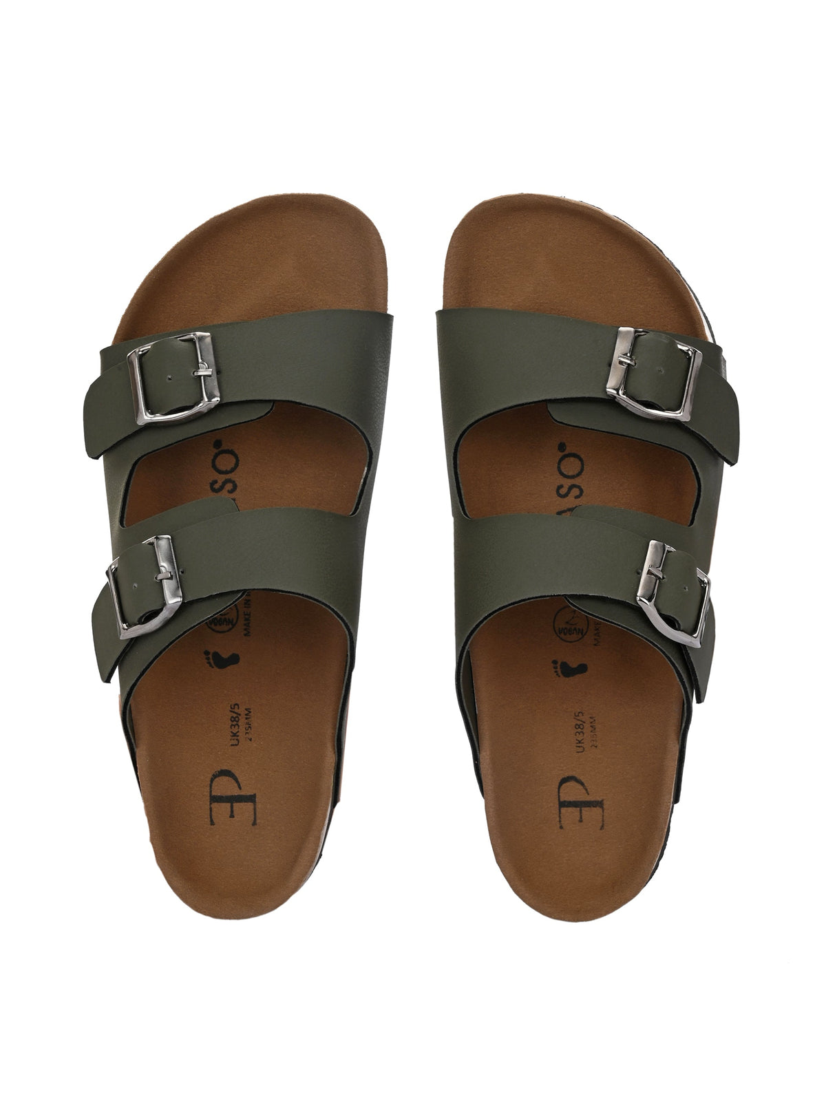 Women's casual flat heel buckle strap sandal