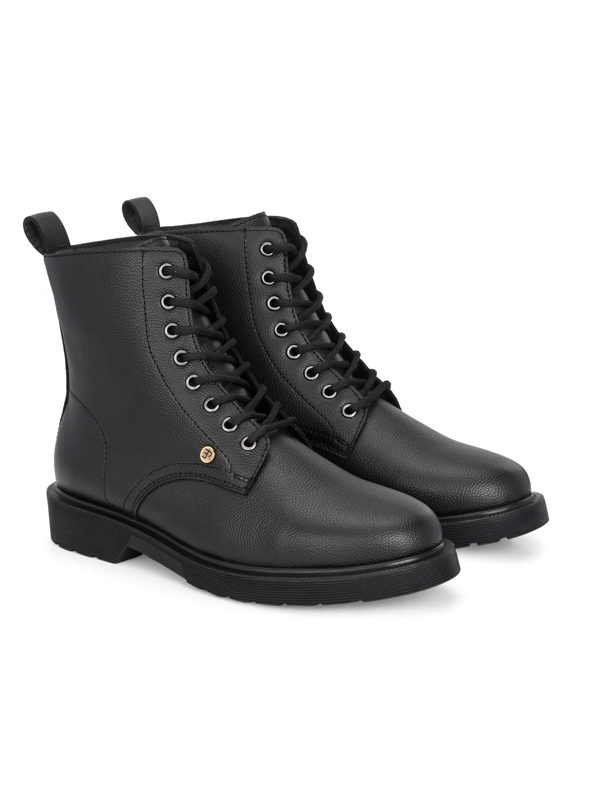 El Paso Women Faux Leather Casual Lace Up Boots-7