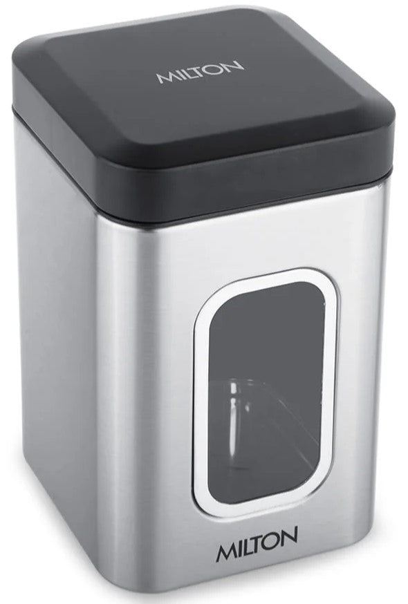 Milton Steel Clear Square Jar