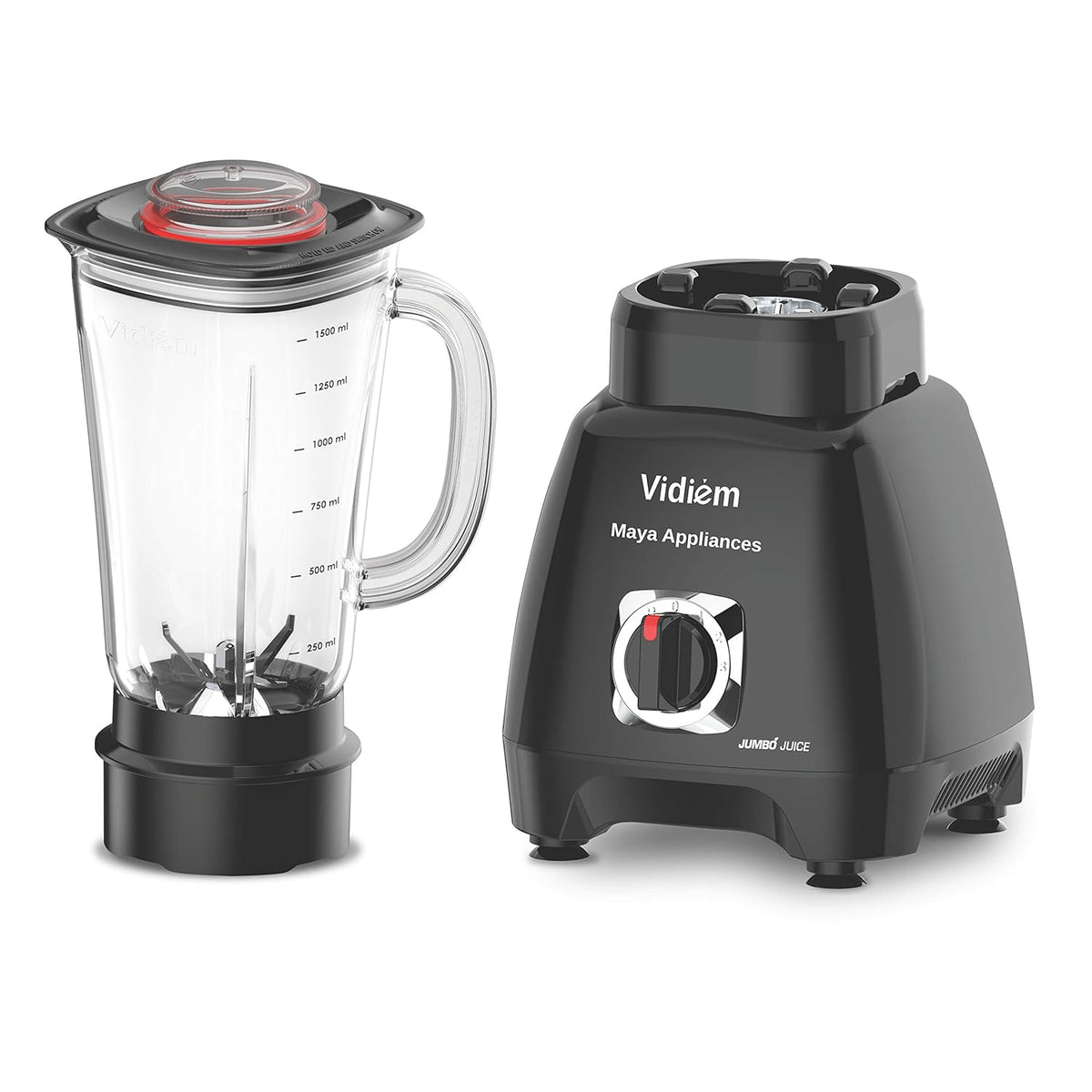 Vidiem juicer blender Jumbo | Juice mixer |1000W | Black