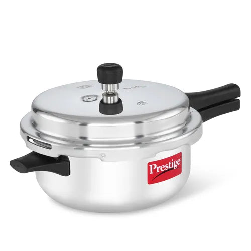 Prestige Popular Junior Aluminium Pressure Cooker | 4 Litre | Outer Lid | 5 Years Warranty