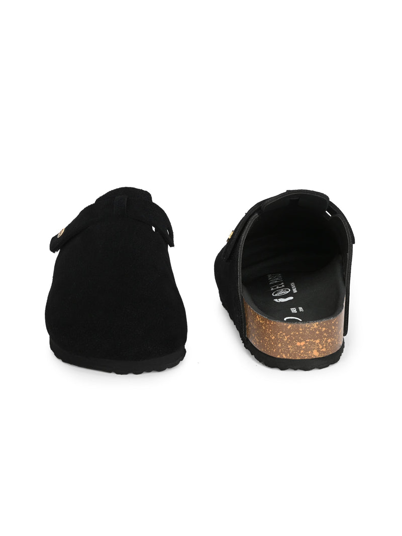 Black Women Slip On Casual Sandals for comfortable and classy look